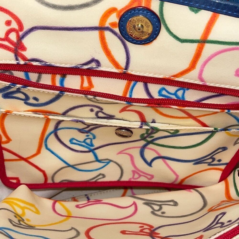DOONEY & BOURKE BELLA SHOPPER ROYAL BLUE‎ TOTE 17w x 13h x 4.5” XLARGE PURSE - Picture 10 of 16